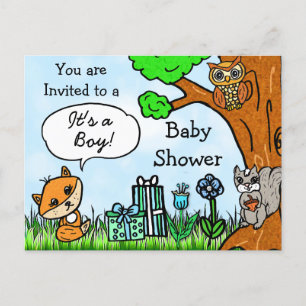 Invitation Baby shower de Little Fox Boy