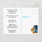 Invitation Baby shower de Little Fox Boy (Dos)