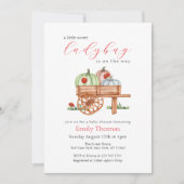 Invitation Baby shower de Little Labybug Citrouille de printe (Devant)