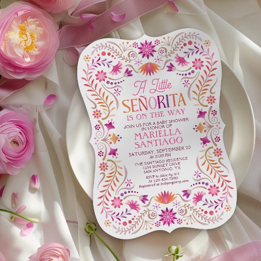 Invitation Baby shower de Little Señorita