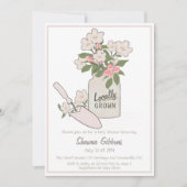 Invitation Baby shower de Little Sprout cultivé localement (Devant)
