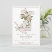 Invitation Baby shower de Little Sprout cultivé localement (Debout devant)