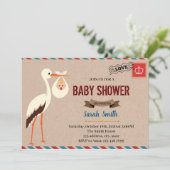 Invitation Baby shower de livraison spécial (Debout devant)