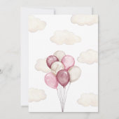 Invitation Baby shower de livraison spéciale Girl Storck (Dos)