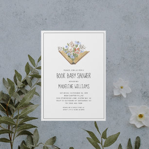 Invitation Baby shower de livre