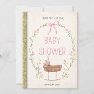 Invitation Baby shower de livre d'histoire