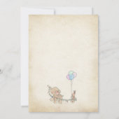 Invitation Baby shower de livre d'histoires (Dos)