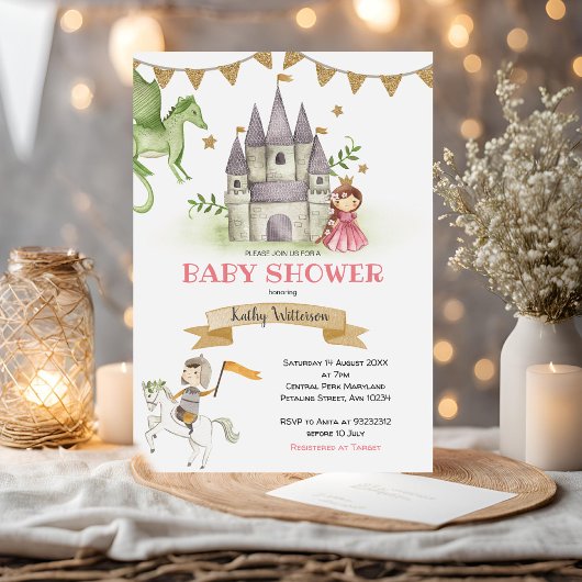 Invitation Baby shower de livre d'histoires