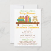 Invitation Baby shower de livre | Livres pour bébé (Devant)