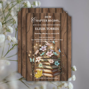 Invitation Baby shower de livres de contes magiques russes