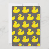 Invitation Baby shower de look tableau de bord - canard jaune (Dos)