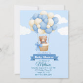 Invitation Baby shower de l'ours bébé (Devant)