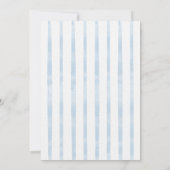 Invitation Baby shower de l'ours - Bleu (Dos)