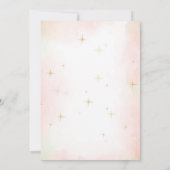Invitation Baby shower de l'ours Boho Rose (Dos)