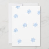 Invitation Baby shower de l'ours de bois Bois d'hiver (Dos)