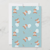 Invitation Baby shower de l'ours en peluche (Dos)