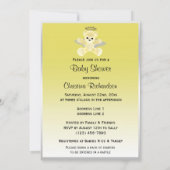 Invitation Baby shower de l'ours en peluche (Dos)