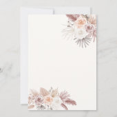 Invitation Baby shower de l'ours en peluche de Boho neutre po (Dos)