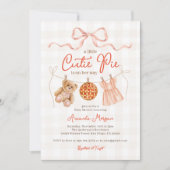 Invitation Baby shower de l'ours en peluche de la petite coup (Devant)