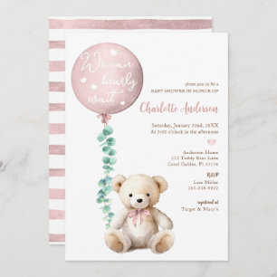 Invitation Baby shower de l'ours en peluche Eucaly