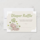Invitation Baby shower de l'ours en peluche Fiche de rabat po (Devant)