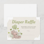 Invitation Baby shower de l'ours en peluche Fiche de rabat po (Devant / Derrière)