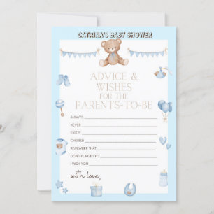 Invitation Baby shower de l'ours en peluche - Nom modifiable,