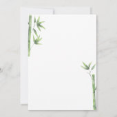 Invitation Baby shower de l'ours Panda (Dos)