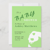 Invitation Baby shower de l'ours Panda (Devant)