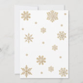 Invitation Baby shower de l'ours Winter Snowflakes & Balloons (Dos)