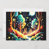 Invitation Baby shower de luciole (Dos)