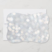 Invitation Baby shower de lumière vive (Dos)