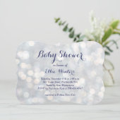 Invitation Baby shower de lumière vive (Debout devant)