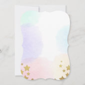 Invitation Baby shower de l'Unicorne Pink Gold Mag (Dos)