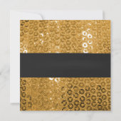 Invitation Baby shower de luxe Gold Crown Little Prince (Dos)