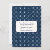 Invitation Baby shower de luxe Nautique Teddy Bear Boy (Dos)