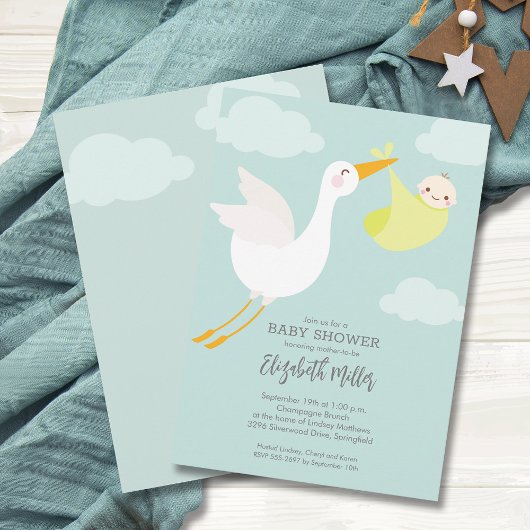 Invitation Baby shower de Magasin Jaune Cute