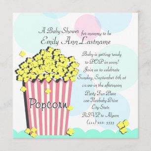 Invitation Baby shower de maïs