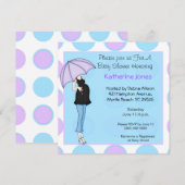 Invitation Baby shower de maman enceinte (Devant / Derrière)