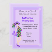 Invitation Baby shower de maman enceinte (Devant / Derrière)