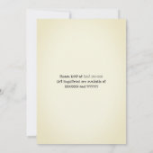 Invitation Baby shower de mammouth laineux (Dos)