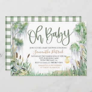 Invitation Baby shower de marais Bayou