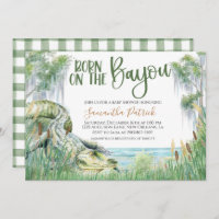 Invitation Baby shower de marais Bayou