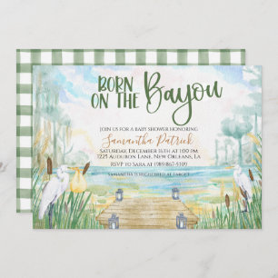 Invitation Baby shower de marais Bayou