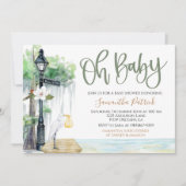 Invitation Baby shower de marais Bayou (Devant)