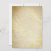 Invitation Baby shower de Marbre blanc de Personnaliser de no (Dos)