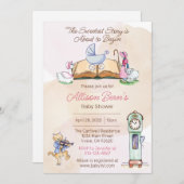 Invitation Baby shower de Mère Goose (Devant / Derrière)