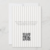 Invitation Baby shower de mesure d'image personnalisée à band (Dos)