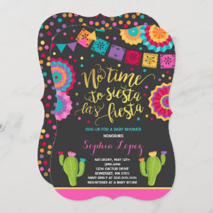 Invitation Baby shower de Mexicain d'invitation de baby