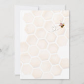 Invitation Baby shower de miel doux (Dos)